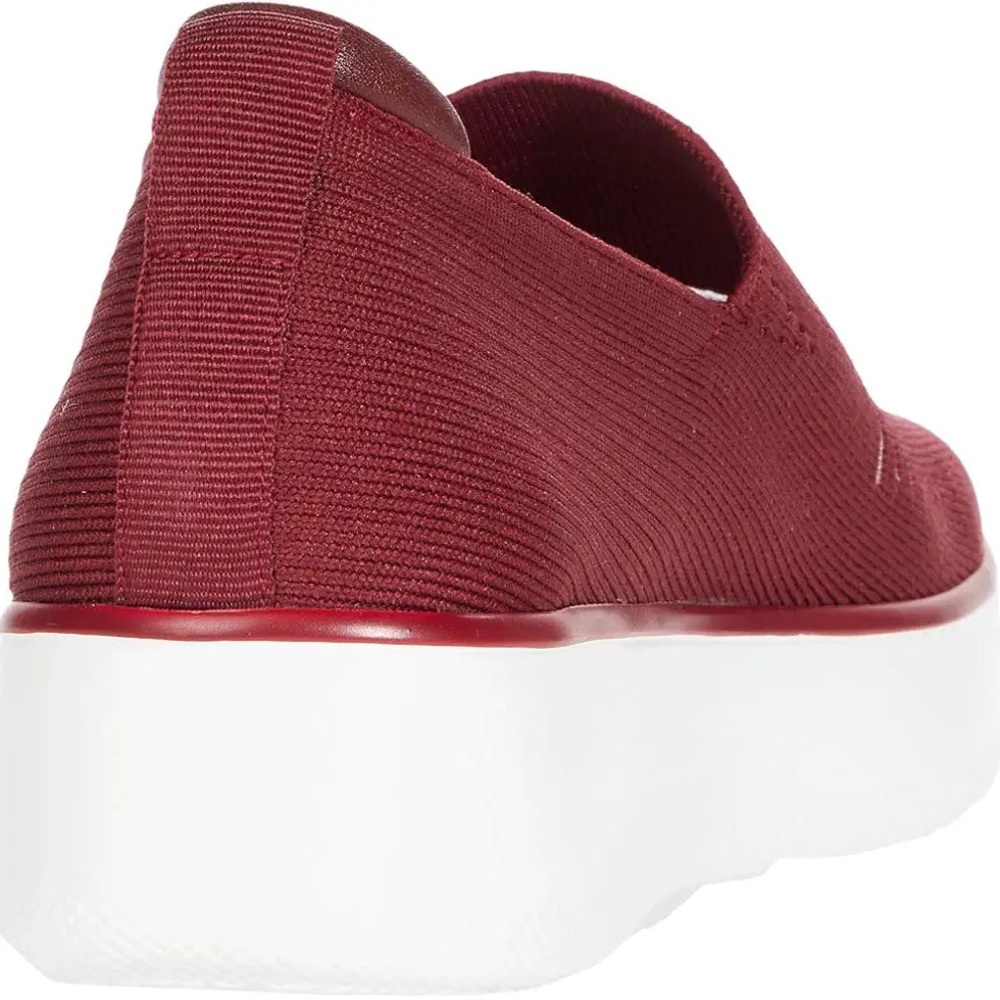 Traq by Alegria Burgundy Mystiq Peeps Platform Slip-On Sneakers Sz 37, 7-7.5 - Picture 3 of 16